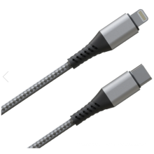 Strapazierfähiges MFI-zertifiziertes Kabel vom Typ C zu Lightning
